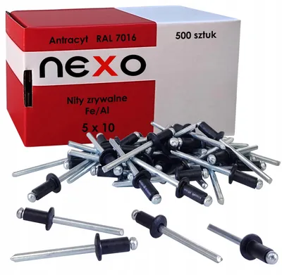 Obrázek produktu pro NEXO Slepé nýty hliníkové 5x10mm Antracit RAL 7016