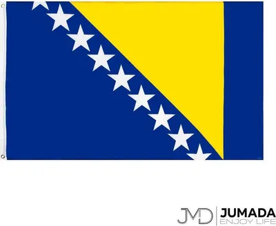 Obrázek produktu pro Jumadas Vlajka Bosny a Hercegoviny - Vlajky Bosny a Hercegoviny - Vlajka Bosny a Hercegoviny - Vlajky - Polyester - 150 x 90 cm