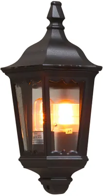 Produktbild von Konstsmide Firenze Wandleuchte schwarz lackiertes Aluminium, klares Glas 7229-750