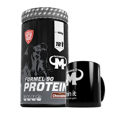 Produktbild von Mammut Nutrition - Formel 90 Protein 460 g Dose - 18 Portionen Eiweiß + GRATIS Keramik Tasse, Geschmack: Chocolate