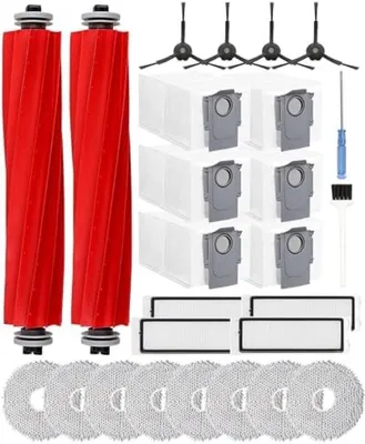 Productafbeelding van PromoHome® 26-delige accessoire set voor Roborock Q Revo/P10, stofzuigeronderdelen met 2 hoofdborstels, 6 stofzakken, 8 dweildoeken, 4