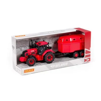 Zdjęcie produktu dla Polesie 91499 Traktor Belarus Do Przewozu Zwierząt