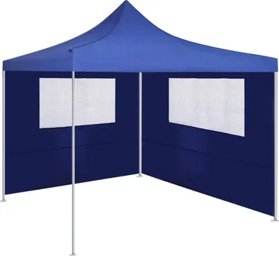 Obrázok produktu pre vidaXL Pavilón Bočná stena s oknami 4x2 m Modrá