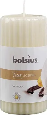 Obrázok produktu pre Vonná sviečka bolsius Pillar True Scents 120/60 mm, vanilka