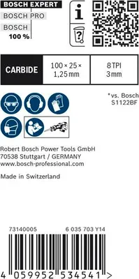 Produktbild von EXPERT S555CHC Thick Tough Metal Säbelsägeblatt