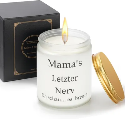 Productafbeelding van Cadeaus voor mama, lavendelgeurkaarsen in glas, moederdagcadeau, kerstcadeaus, verjaardagscadeaus voor ontspanning, kaars cadeauset