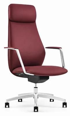Produktbild von Ergonomischer Chefsessel mit hoher Rückenlehne und Lederbezug