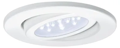 Produktbild von Nice Price Basic Einbauleuchten Set schwenkbar LED 3x0,8W 230V 51mm Weiß/Metall