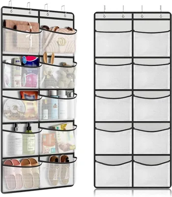 Produktbild von Türorganizer mit 10 Fächern – Schuhe/Kleidung/Spielzeug – Kleiderschrank/Schlafzimmer – zum Aufhängen