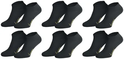 Produktbild von Tobeni 6 Paar Bambussocken Damen Herren Sneakersocken, Farbe:Jeans Blau, Grösse:39-42