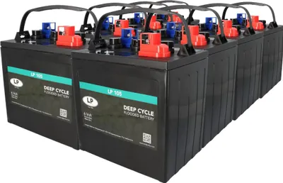Zdjęcie produktu dla 8x akumulator trakcyjny Landport LP 105 6V 225Ah Deep Cycle (48V)