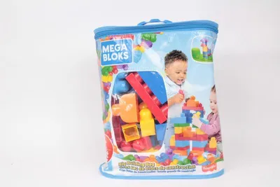 Obrázek produktu pro Sáček na stavební kostky Mega Bloks barevný (60 dílků)