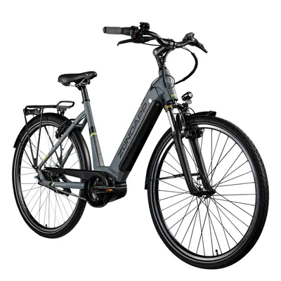 Produktbild von Zündapp X600 E Bike Damenfahrrad 155 - 180 cm Stadtrad Pedelec Bosch grau/gelb