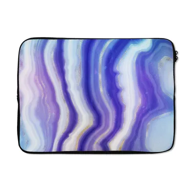 Produktbild von MuchoWow® Laptop Hülle 14 ZollNeon - Achatstein - Abstrakt Laptoptasche - Laptoptasche - Stoßsicher - Schutzhaube