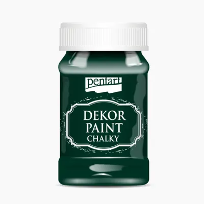 Zdjęcie produktu dla PENTART Kredowa farba dekoracyjna, 100 ml, zieleń sosnowa