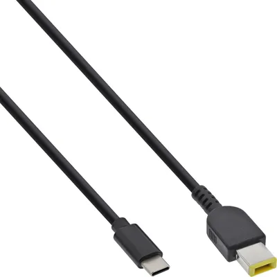 Zdjęcie produktu dla Kabel do ładowania InLine® USB-C do notebooka Lenovo (prostokątny), 2 m