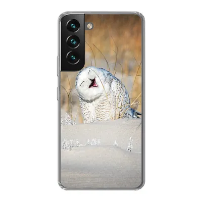 Produktbild von MuchoWow® Handyhülle Schutzhülle Hülle für Samsung Galaxy S22 Eule - Schnee - Düne Silikon Softcase Handy Hülle - Mobiltelefonhülle