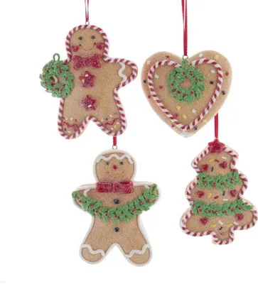 Produktbild von Dekorationsartikel für Weihnachten aus Lehmteig mit Stechpalme, 3,5 Zoll