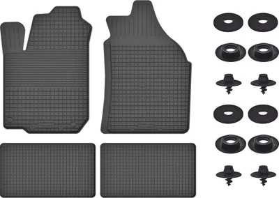 Produktbild von Gummimatten Mit Stoppern Für: Toyota  Previa Ii (2000-2005) Schwarz Set