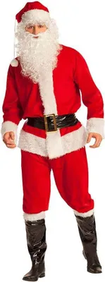 Produktbild von Boland 13412, Ausgefallener Anzug, Erwachsener, Männlich, Weihnachten, Weihnachtsmann, Schwarz, Rot, Weiß