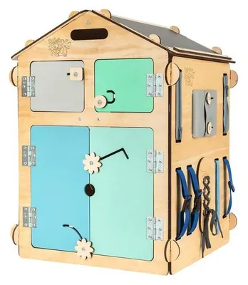 Image de Tableau d'activités Domeček Montessori, couleur menthe naturelle
