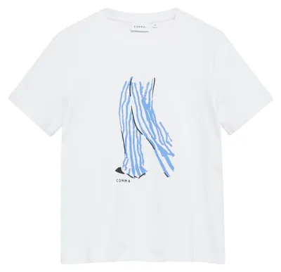 Produktbild von Comma (316) T-Shirt, WHITE 01E5 01E5 44