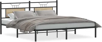 Obrázek produktu pro vidaXL Rám postele bez matrace Sonoma dub 183x213 cm materiál na bázi dřeva