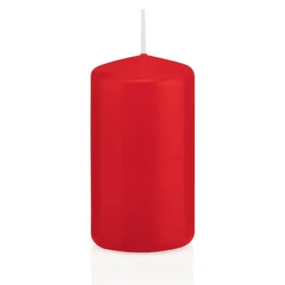 Produktbild von Wiedemann 218109.001 Stumpenkerze - 100 x 50 mm,  rot