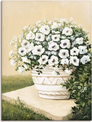 Produktbild von ARTland Leinwandbild Blumentopf II Größe: 45x60 cm
