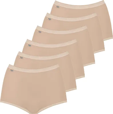 Produktbild von Sloggi Damen Slip Maxi, 6er Pack - Basic+, einfarbig Puder 48