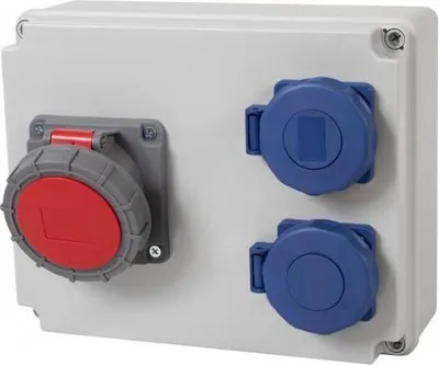 Immagine prodotto di Distributore R-240 - Prese 16A/5P, 2x230V IP65