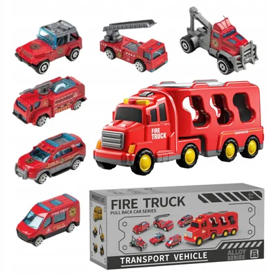 Produktbild von Feuerwehrwagen-Set, Abschleppwagen der Feuerwehr, Ton, Licht, SX700-11