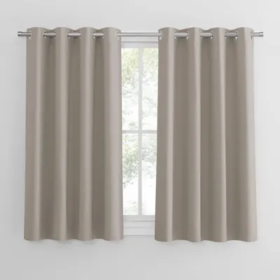 Produktbild von Kurze Verdunklungsgardinen für Wohnzimmer - 2er Set
