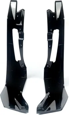 Produktbild von Federstoßstange Eck-Winglet Splitters für Ford Mustang GT500 (2015–2022) – Glänzend Schwarz – Auto Zubehör