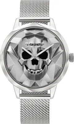 Produktbild von Police Uhr Anjar für Damen aus Edelstahl mit Totenkopf