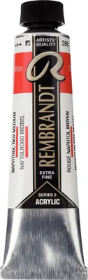 Zdjęcie produktu dla Rembrandt Acrylic Paint Tube 40 ml Naphthol Red Medium 396