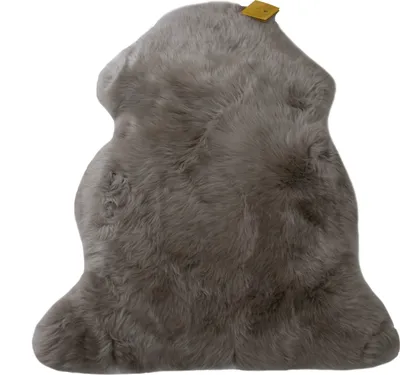 Produktbild von Australisches Merino Lammfell FINN Naturform hochwollig Taupe LWR 1407 95cm