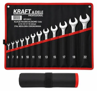 Obrázek produktu pro Klíče očkoploché Kraft&Dele KD10921, 12 ks