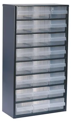 Produktbild von Raaco Kleinteilemagazin C12-24 mit 24 Schubladen - 15 x 30.6 x 55.2 cm