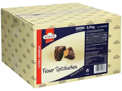 Obrázek produktu pro Schulte Schoko Spitzkuchen v hořké čokoládě 3000g