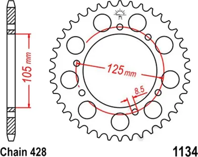 Image de ESJOT Kettenrad "15052"
428