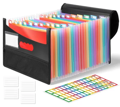 Produktbild von Euqvunn Erweiterbare Dokumentenmappe, 25-Fach Fächermappe A4,Document Organizer