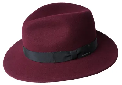 Bailey Traveller Wollfilzhut Curtis rollbar & wasserabweisend in rot