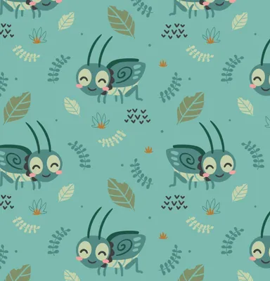 Produktbild von OUTDOOR DEKOSTOFFE OXFORD - Motiv grüne Heuschrecke I DR151