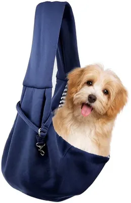 Produktbild von Hundeleine mit Tragegurt – Tragetasche für Hunde bis zu 5,4 kg – Blau
