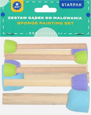 Zdjęcie produktu dla Gąbki do malowania zestaw 8szt STARPAK 562605