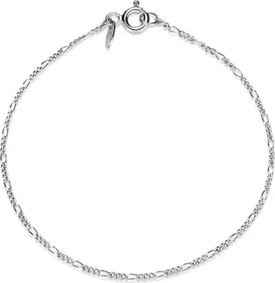 Produktbild von SILBERKETTEN STORE Figarokette Armband 1,4mm - 925 Silber - 22cm