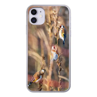 Produktbild von MuchoWow® Handyhülle Schutzhülle Hülle für iPhone 11 Vögel - Äste - Wald Silikon Softcase Handy Hülle - Handytasche