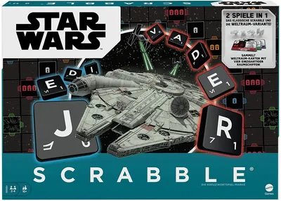 Zdjęcie produktu dla Mattel - Scrabble - Gra planszowa Star Wars Gra ortograficzna
