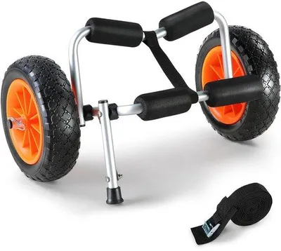 Produktbild von Famanu Faltbarer Kanu-Trolley - Kajakwagen für alle Untergründe - 60 x 36 x 32 cm